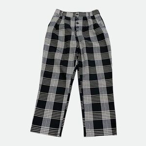 Forever 21 High Waisted Plaid Trouser Pant Size S